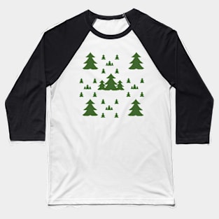 Tree pattern Baseball T-Shirt